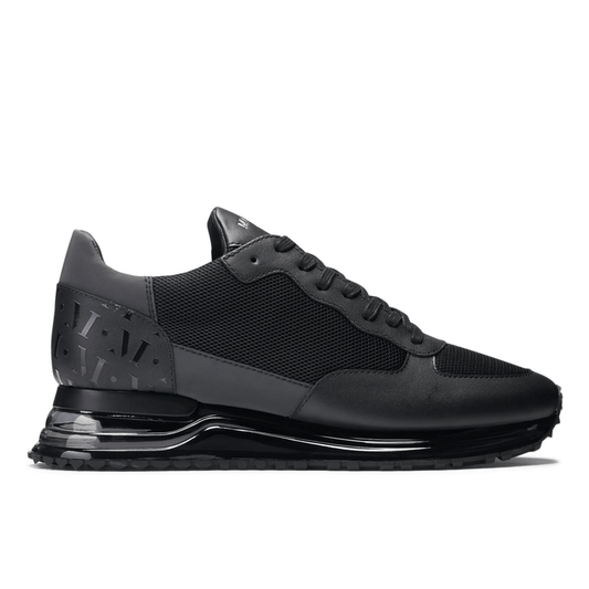 Mallet London Popham Gas Triple Black Matt Mens Trainers
