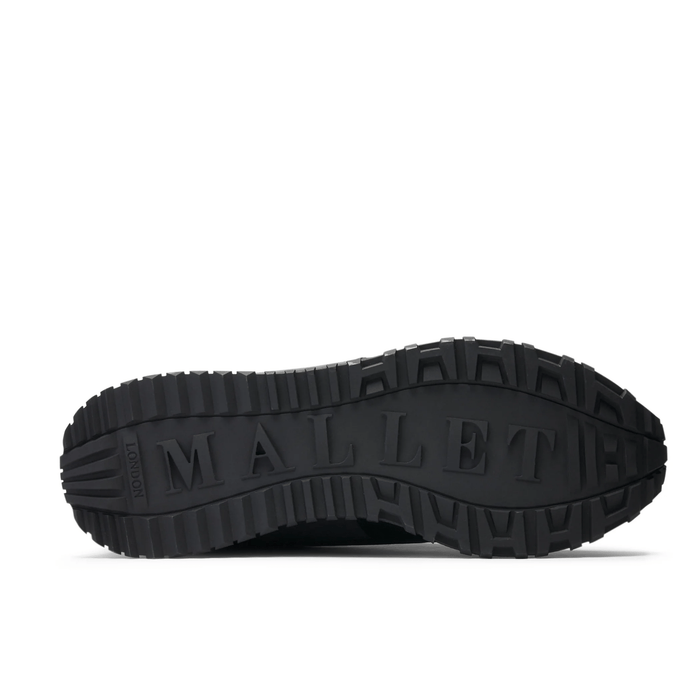 Mallet London Popham Gas Triple Black Matt Mens Trainers