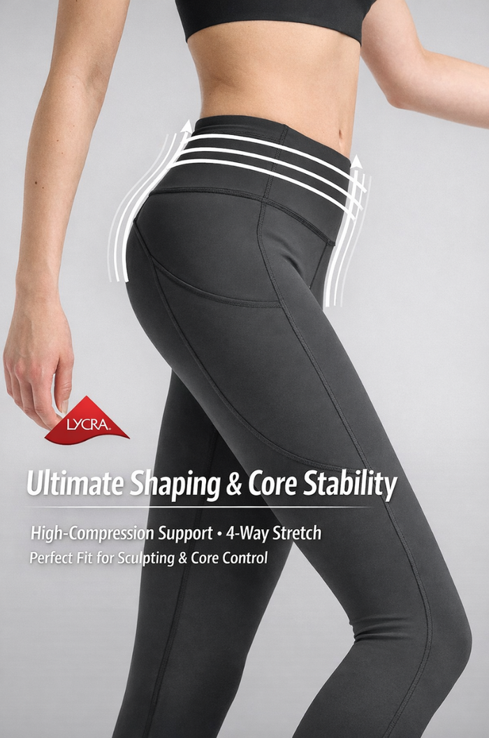 Premium Sculpting Leggings — High-Support Singapore Active Wear Yoga Pants