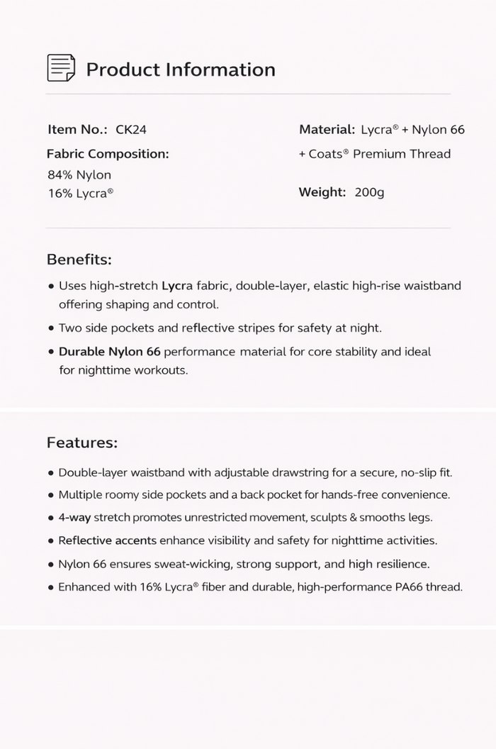 Premium Sculpting Leggings — High-Support Singapore Active Wear Yoga Pants
