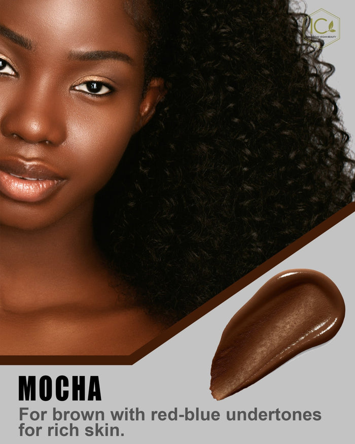 Pressed Mineral Foundation - full coverage - Mocha - ShanShar Beauty : The world of beauty.
