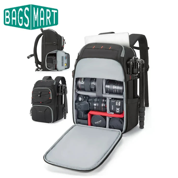 Professional Camera Backpack for DSLR, Mirrorless Camera, Drone & Laptop 15.6" | Waterproof Photography Bag with EVA Protection, Tripod Holder & Travel Storage