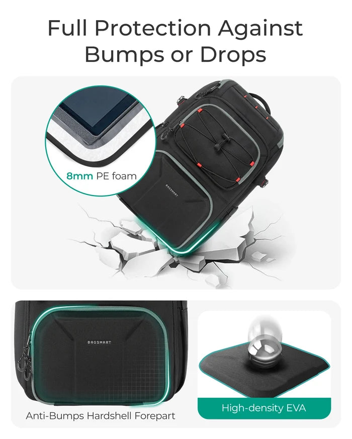 Professional Camera Backpack for DSLR, Mirrorless Camera, Drone & Laptop 15.6" | Waterproof Photography Bag with EVA Protection, Tripod Holder & Travel Storage
