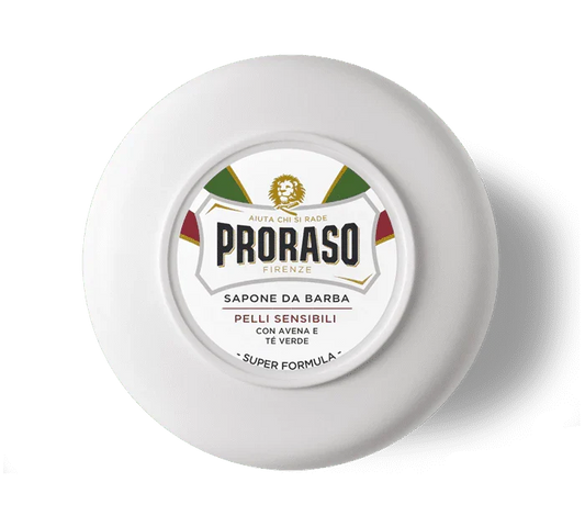 Proraso Shaving Soap In A Bowl Sensitive Skin Green Tea And Oatmeal 150ml - P306B