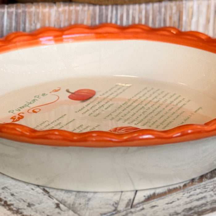 Pumpkin Pie Dish