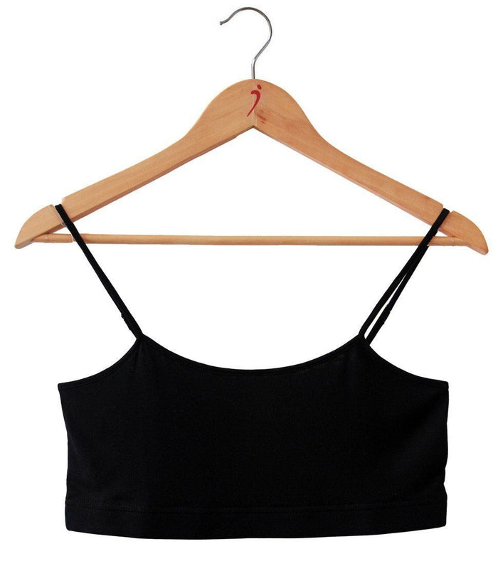 Women's 100% Pure Silk Soft Bra in Black