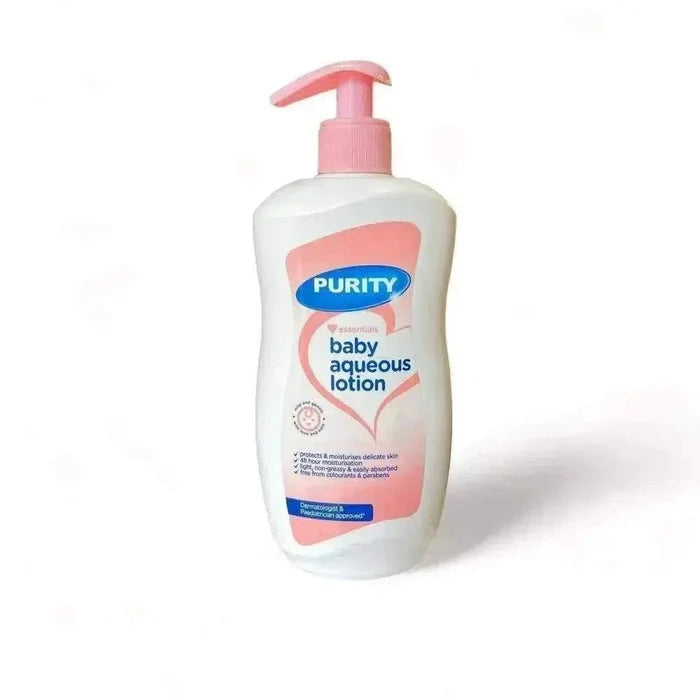 Purity Essentials Baby Aqueous Lotion 500ml moisturizing delicate baby skin for 48 hours
