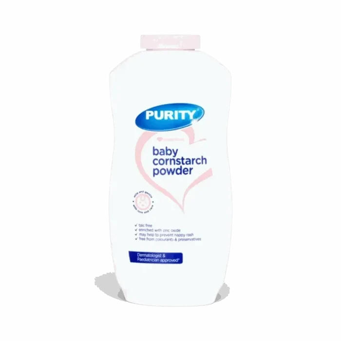Purity Essentials Baby Cornstarch Powder 200g talc-free zinc oxide gentle formula for baby skin