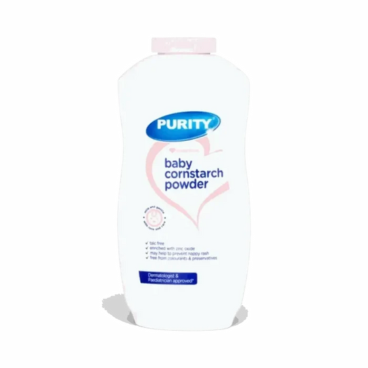 Purity Essentials Baby Cornstarch Powder 200g talc-free zinc oxide gentle formula for baby skin