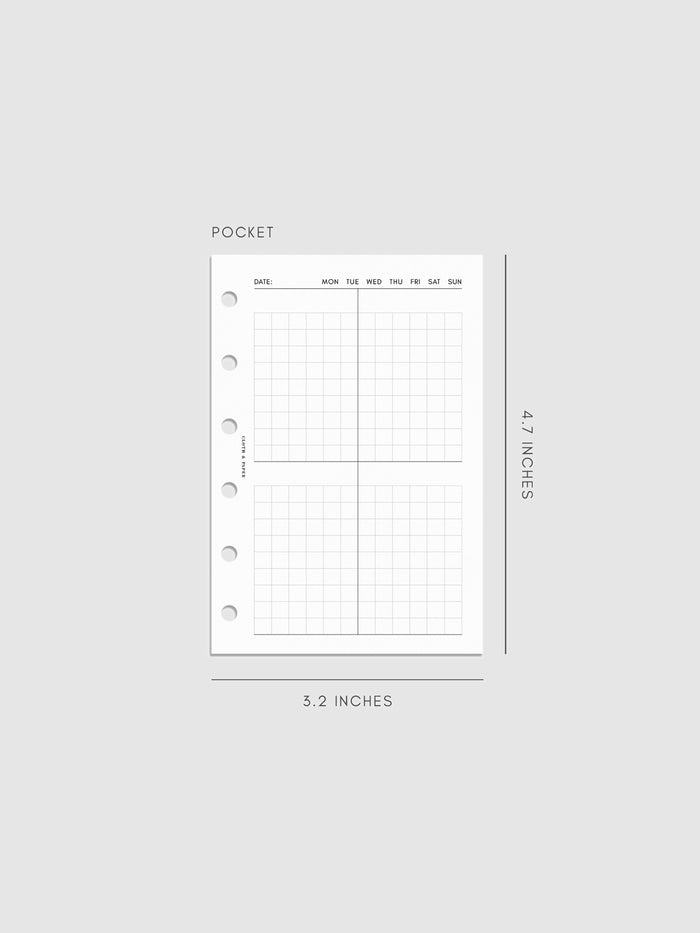 Digital mockup of inserts in Pocket.