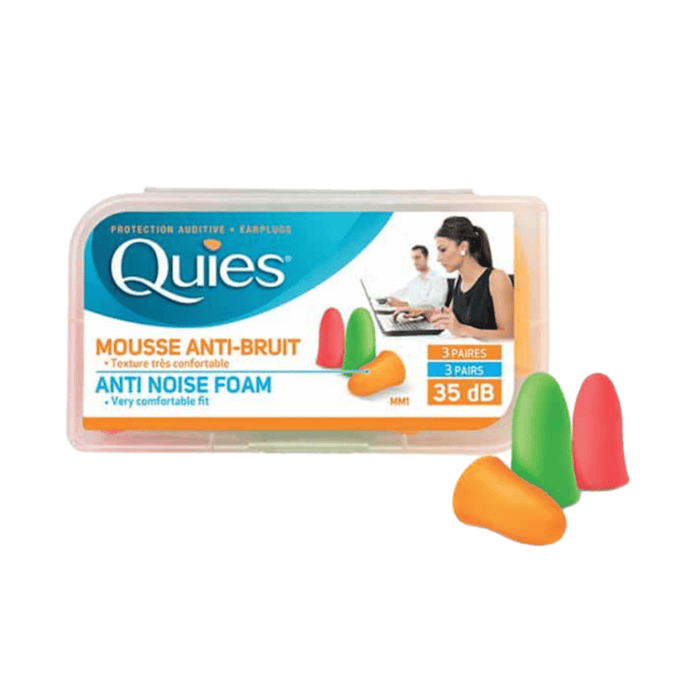 Quies Foam Earplugs 3 Pairs