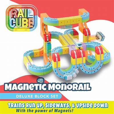 Rail Cube Magnetic Monorail Deluxe Block Set 66 Pce