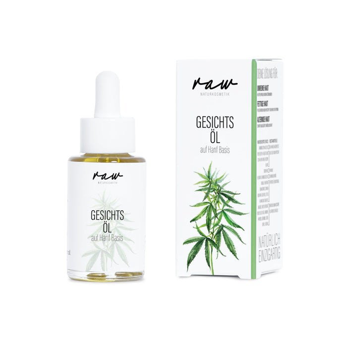 raw Naturkosmetik - Gesichtsöl Hanf