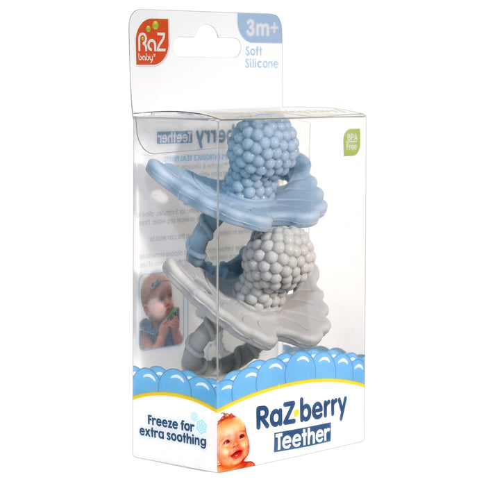 RaZbaby RaZberry Silicone Teethers, 2-Pack