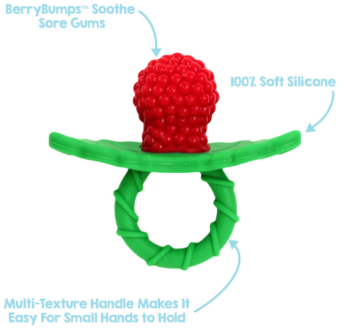 RaZbaby RaZberry Silicone Teethers, 2-Pack