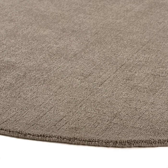 Reef Mink Rug - a 100% recycled material rug featuring a brown textured pattern.