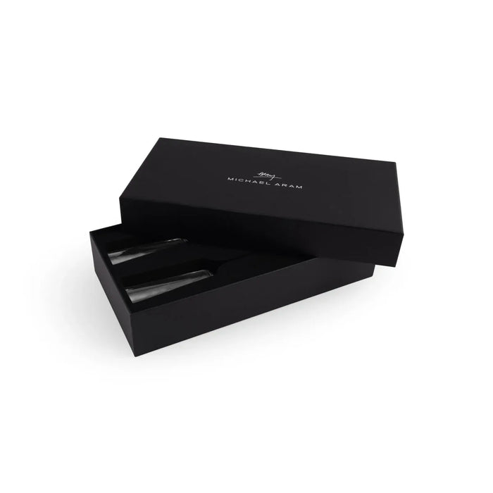 Michael Aram Reflective Champagne Flute & Heart Frame 3.5" x 5" Packaged Gift Set