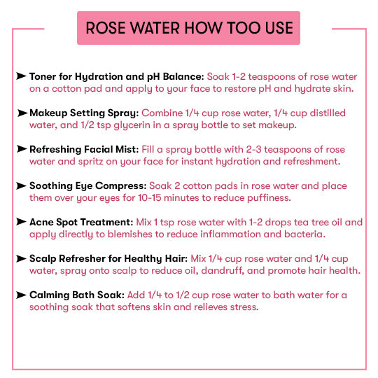 Rose Water uses