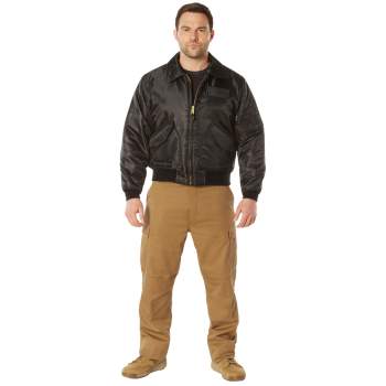 Rothco CWU-45P Flight Jacket Black and Sage Green