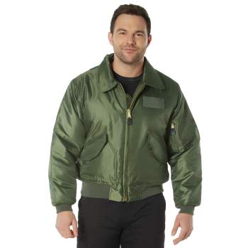 Rothco CWU-45P Flight Jacket Black and Sage Green