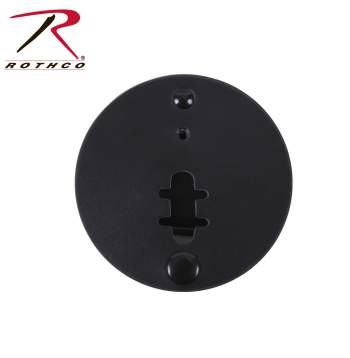 Round Leather Clip On Badge Holder
