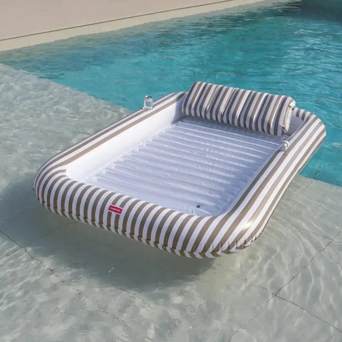 Sacha Large Inflatable Tanning Pool Mat with Sprinkler & Removable Pillow