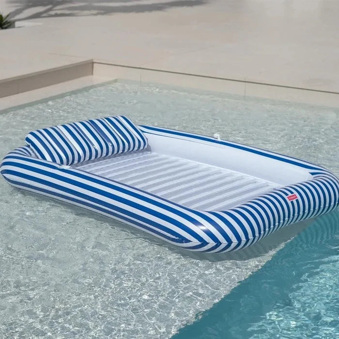 FLAMINGUEO Sacha Large Inflatable Tanning Pool Mat with Sprinkler & Removable Pillow in Kuwait - Waha Lifestyle