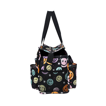 !SALE! Smiley Faces NGIL Zippered Lined Caddy Organizer Tote Bag