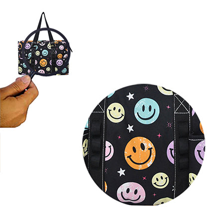 !SALE! Smiley Faces NGIL Zippered Lined Caddy Organizer Tote Bag