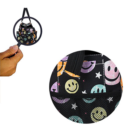 !SALE! Smiley Faces NGIL Zippered Lined Caddy Organizer Tote Bag