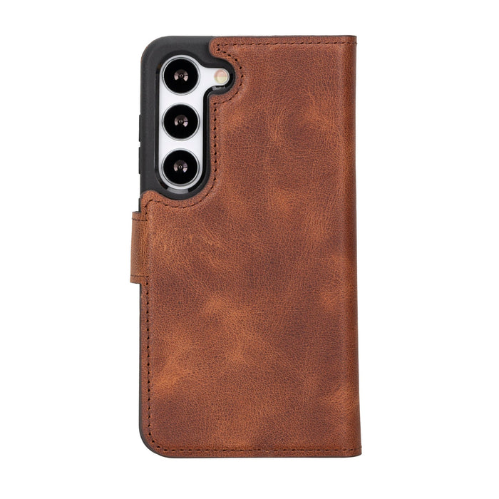 Samsung Galaxy S23 Magnetic Detachable Leather Wallet Case by Hardiston - premium Samsung S - 23 Cases