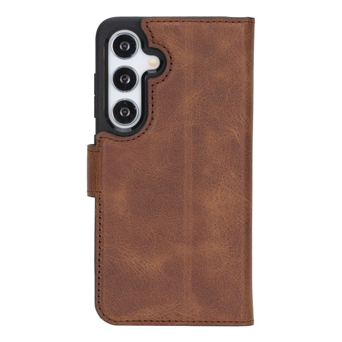 Samsung Galaxy S24 Magnetic Detachable Leather Wallet Case by Hardiston - premium Samsung S - 24 Cases