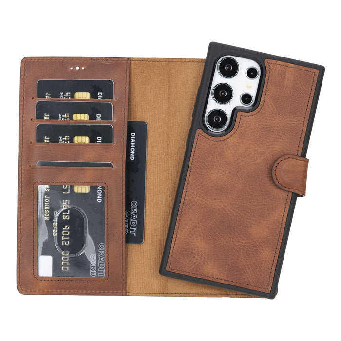 Samsung Galaxy S24 Ultra Leather Wallet Case by Hardiston - premium mws_apo_generated