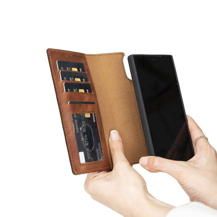 Samsung Galaxy S24 Ultra Leather Wallet Case by Hardiston - premium Samsung S - 24 Cases