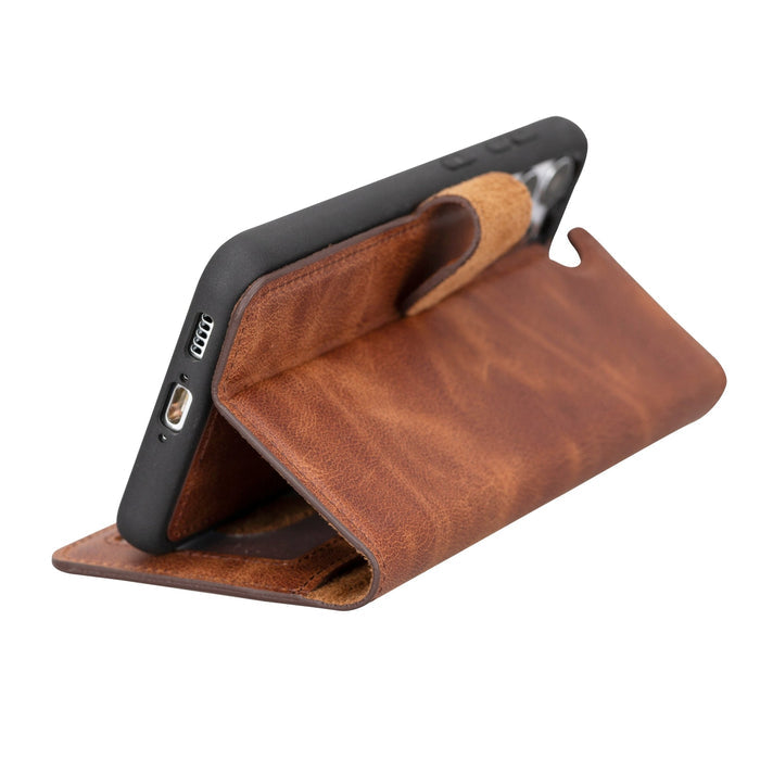 Samsung Galaxy S25 Magnetic Detachable Leather Wallet Case by Hardiston - premium Samsung S - 25 Cases