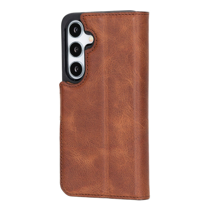 Samsung Galaxy S25 Magnetic Detachable Leather Wallet Case by Hardiston - premium Samsung S - 25 Cases