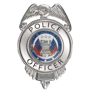 Security Officer Badge w/ Flags