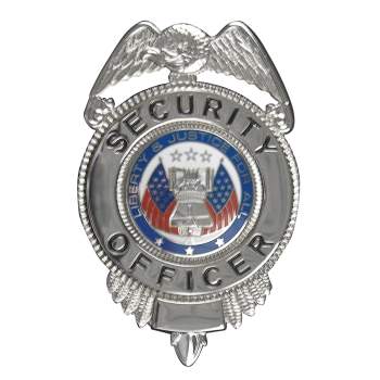 Security Officer Badge w/ Flags