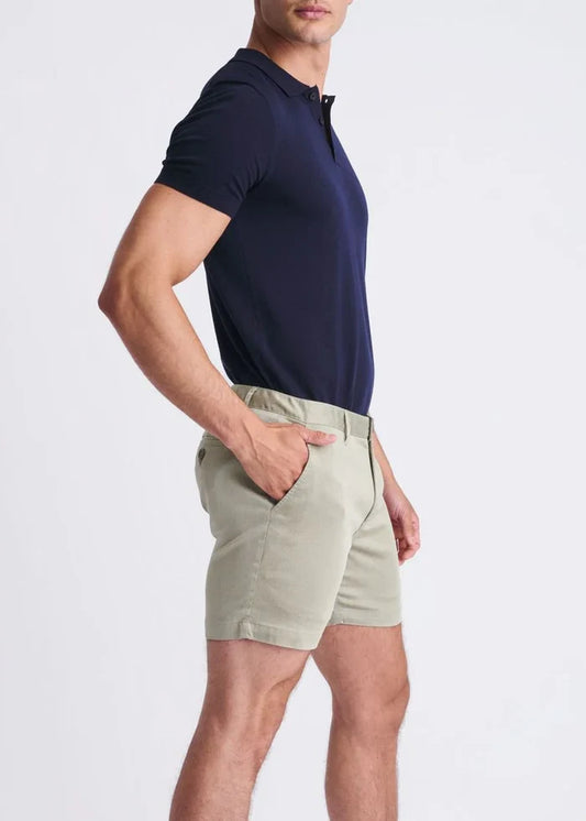 Shitake 6" Inseam Textured Stretch Chino Shorts PM-2543