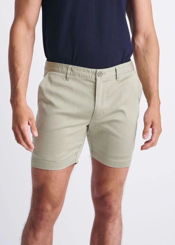 Shitake 6" Inseam Textured Stretch Chino Shorts PM-2543