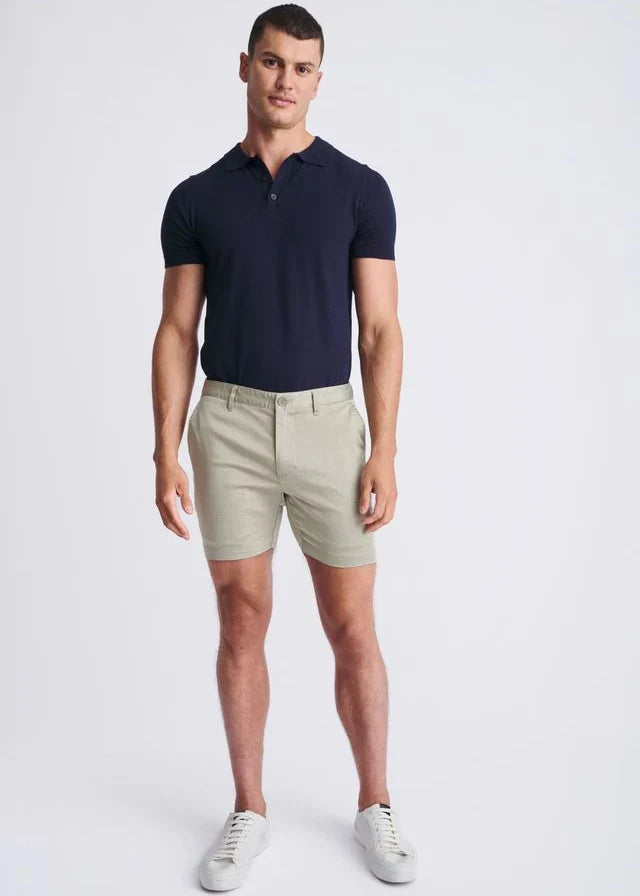 Shitake 6" Inseam Textured Stretch Chino Shorts PM-2543
