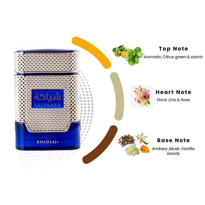 SHIYAAKA BLUE 100ML EDP SPRAY - Khadlaj Perfumes