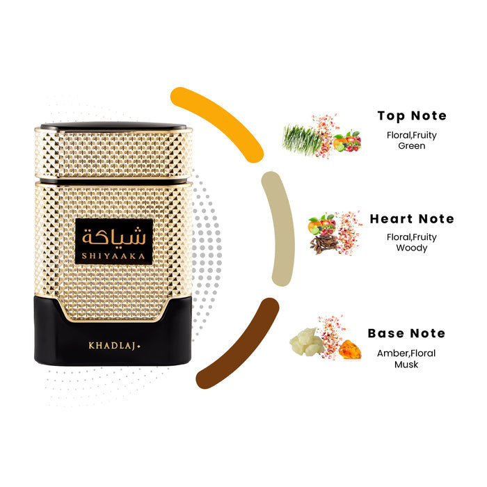 SHIYAAKA GOLD 100ML EDP SPRAY - Khadlaj Perfumes
