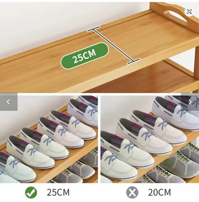 Shoe Rack Bamboo Racks Multi Layered Storage