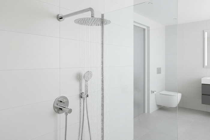 Shower Rose - Wall Mount Arm Round