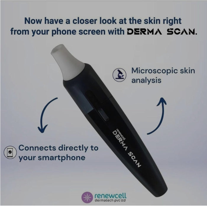Silicone Dermascop / Tricoscop DERMA SCAN Renewcell, Skin and Hair Wireless Analyser For Professional Use - SD Cosmetics Care