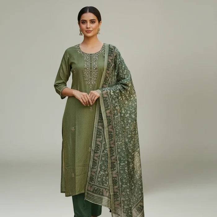 Silk salwar suit