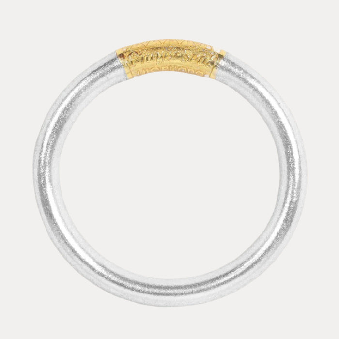 Silver Tzubbie All Weather Bangle® (AWB®) - Serenity Prayer | Bangle Bracelets for Women | BuDhaGirl