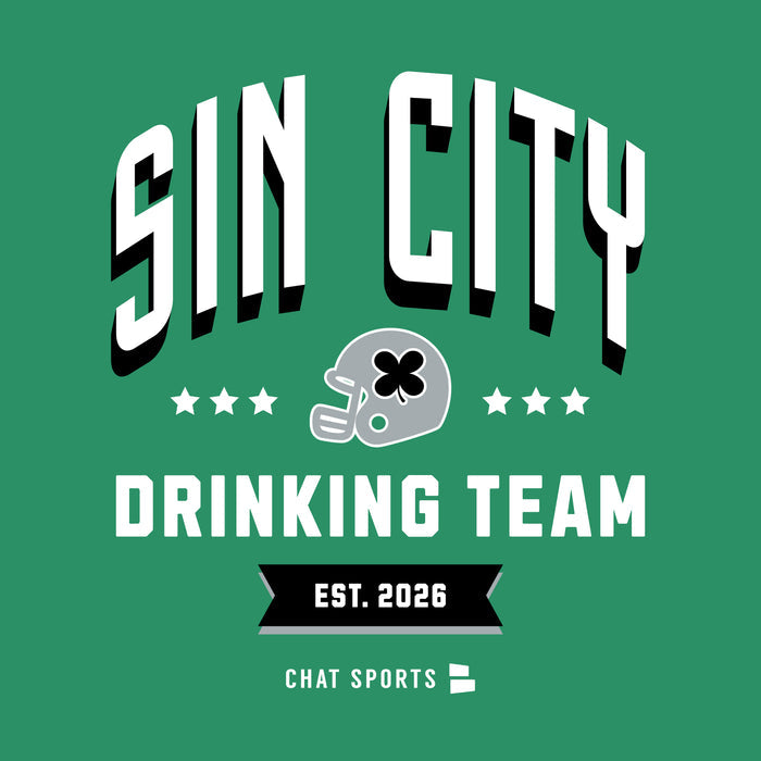 Sin City Football Drinking Team T-Shirt | St. Patrick's Day