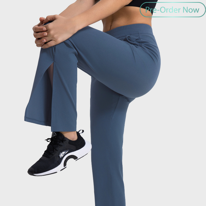 Slim Fit Yoga Leggings with Micro Split for Women